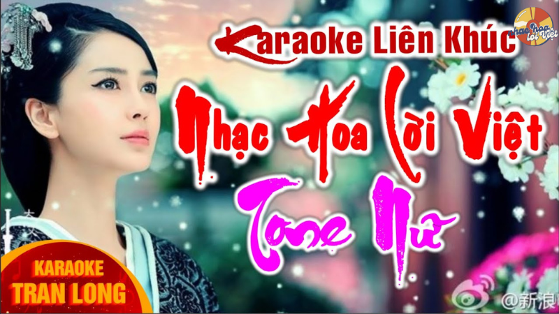 karaoke nhạc hoa lời việt tone nữ